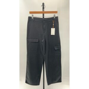 Quince Dark Gray Cropped Cargo Pants